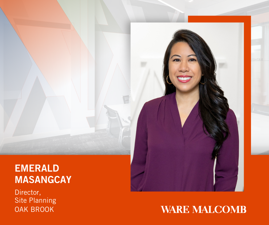 Ware Malcomb Announces Promotion of Emerald Masangcay to Director, Site Planning in Oak Brook, IL Office